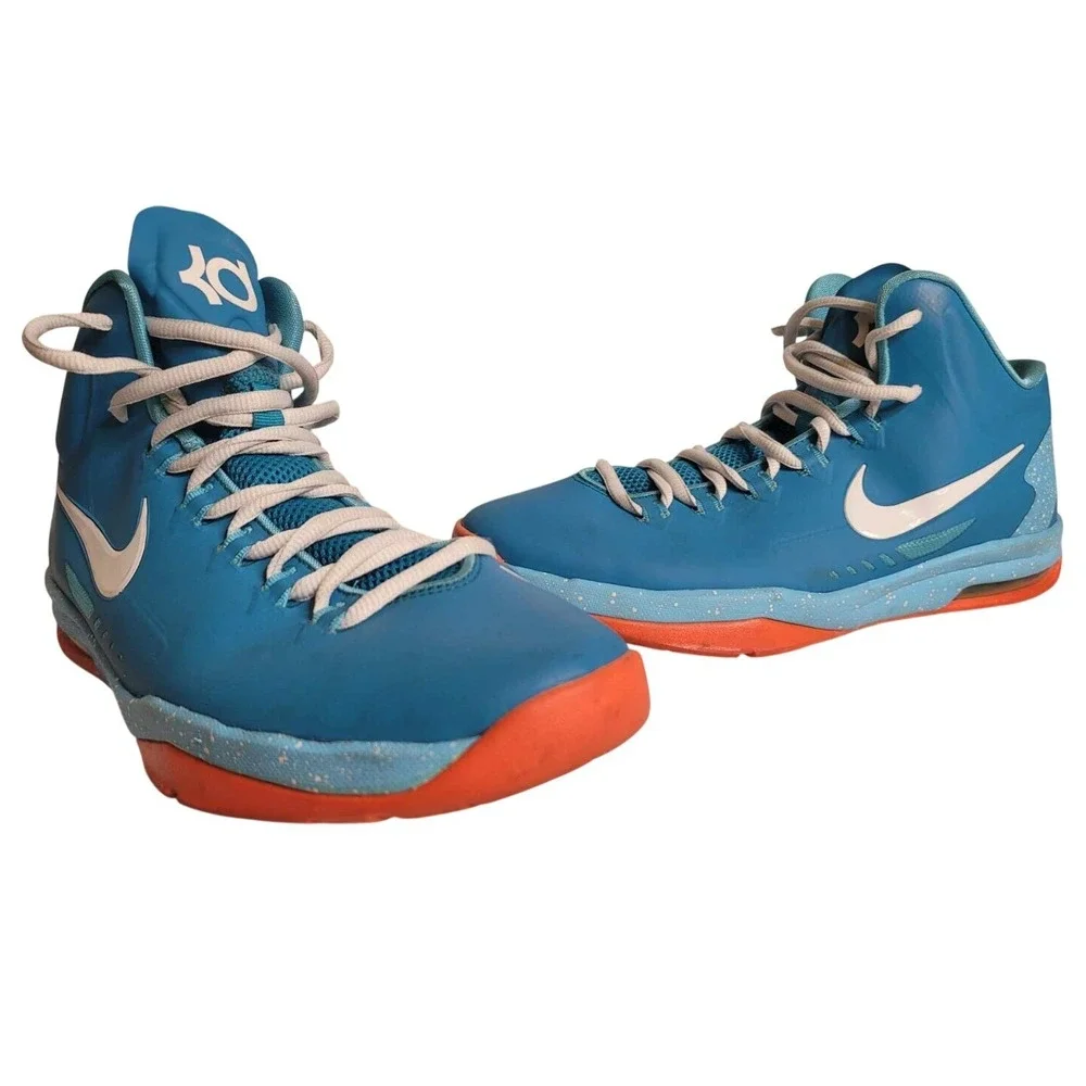 Nike KD 5 GS Youth Size 7Y Light‎ Blue Athletic Basketball Pool Party Colorway